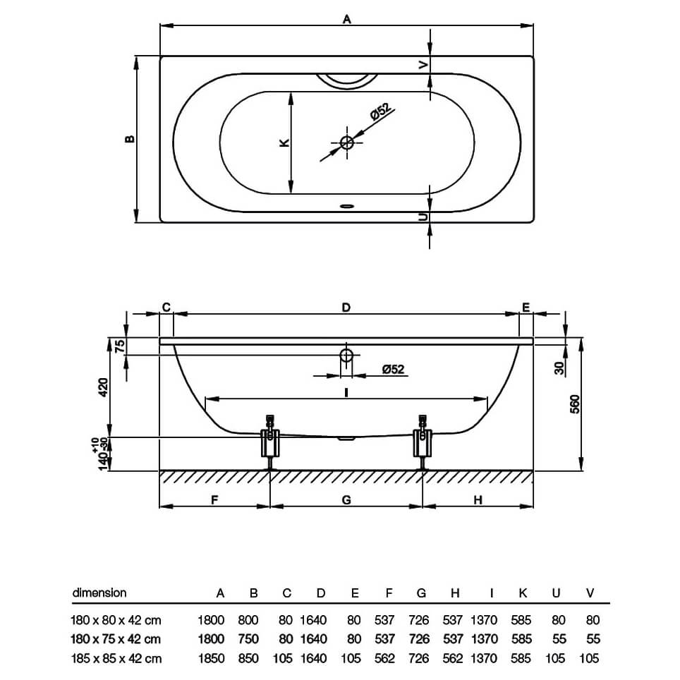 картинка Стальная ванна Bette Starlet 180x80 см, 1630-000 от магазина Одежда+
