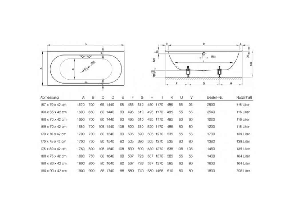 картинка Стальная ванна Bette Starlet 170х75 см, 1380-000 от магазина Одежда+